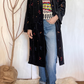Cappotto in velluto ricami