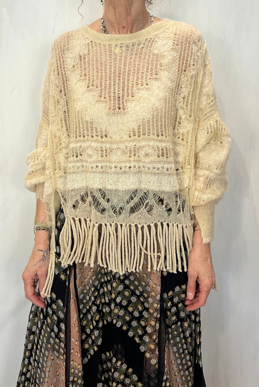 Maglia con frangine