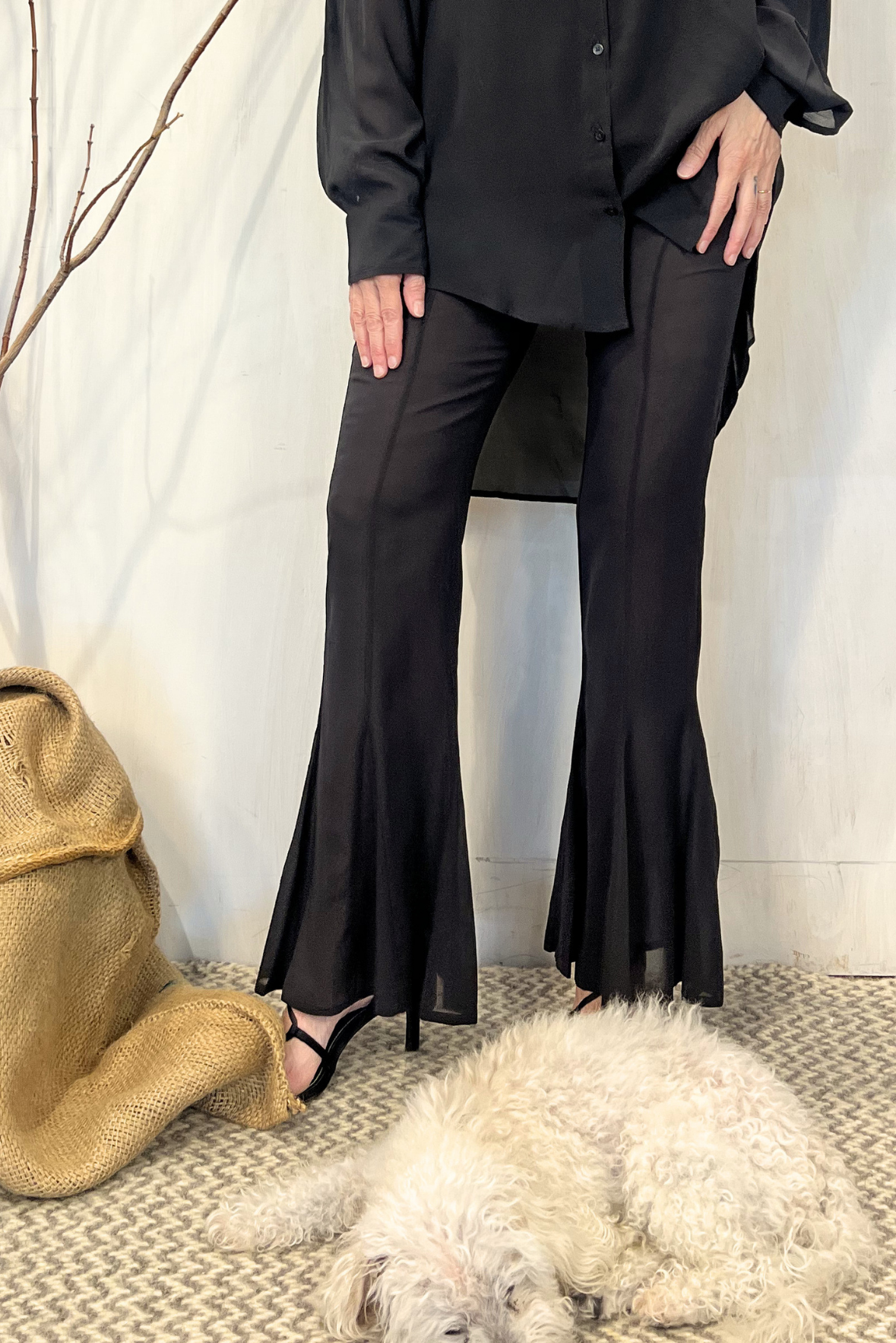 Pantalone in seta
