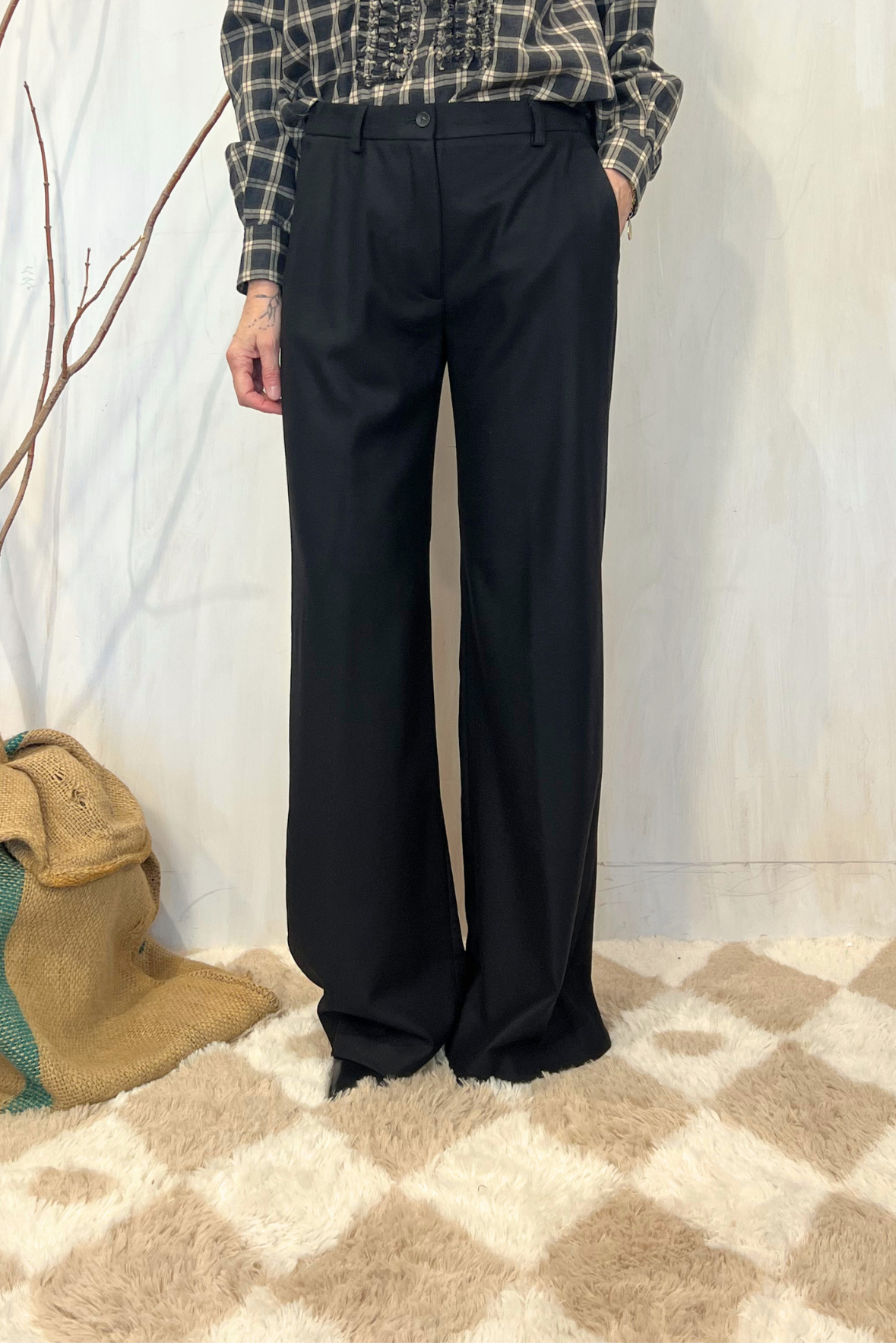 Pantalone chino gamba larga