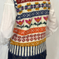 Gilet jaquard in lana merino