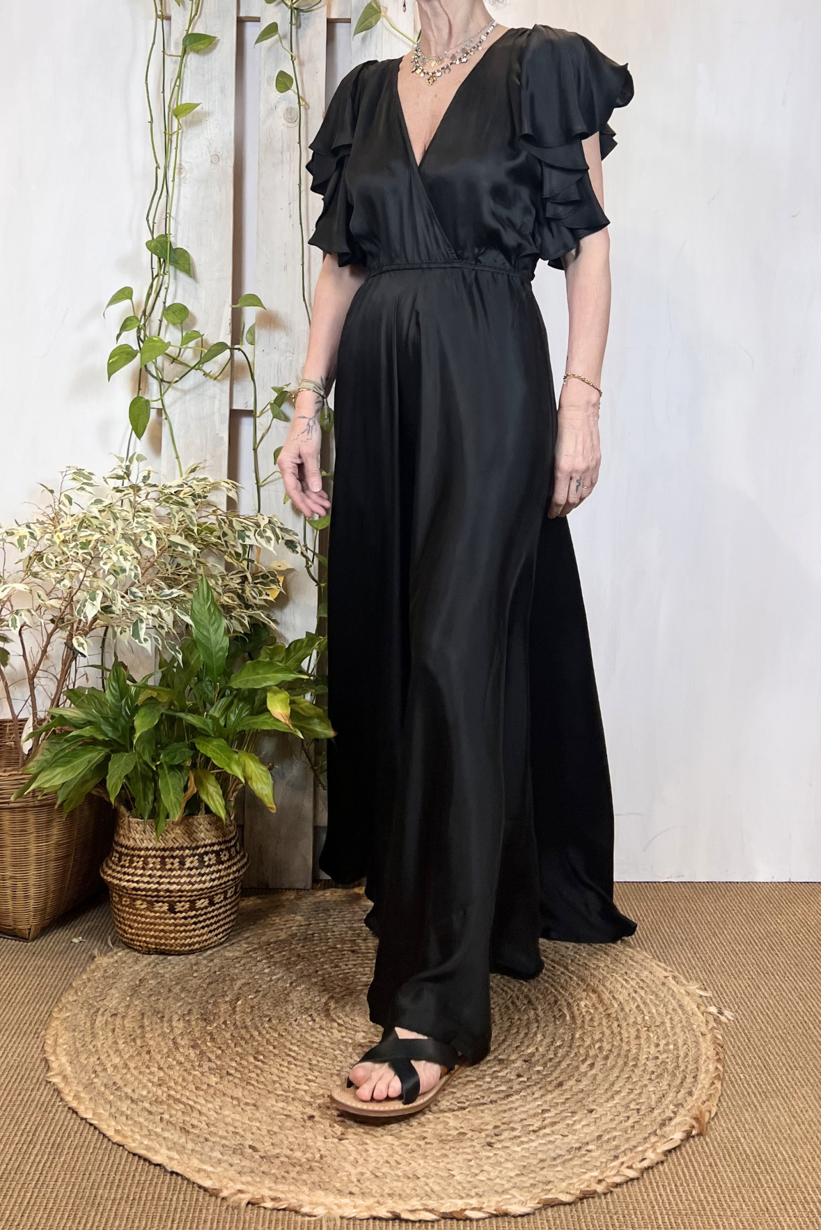 Maxi abito in viscosa