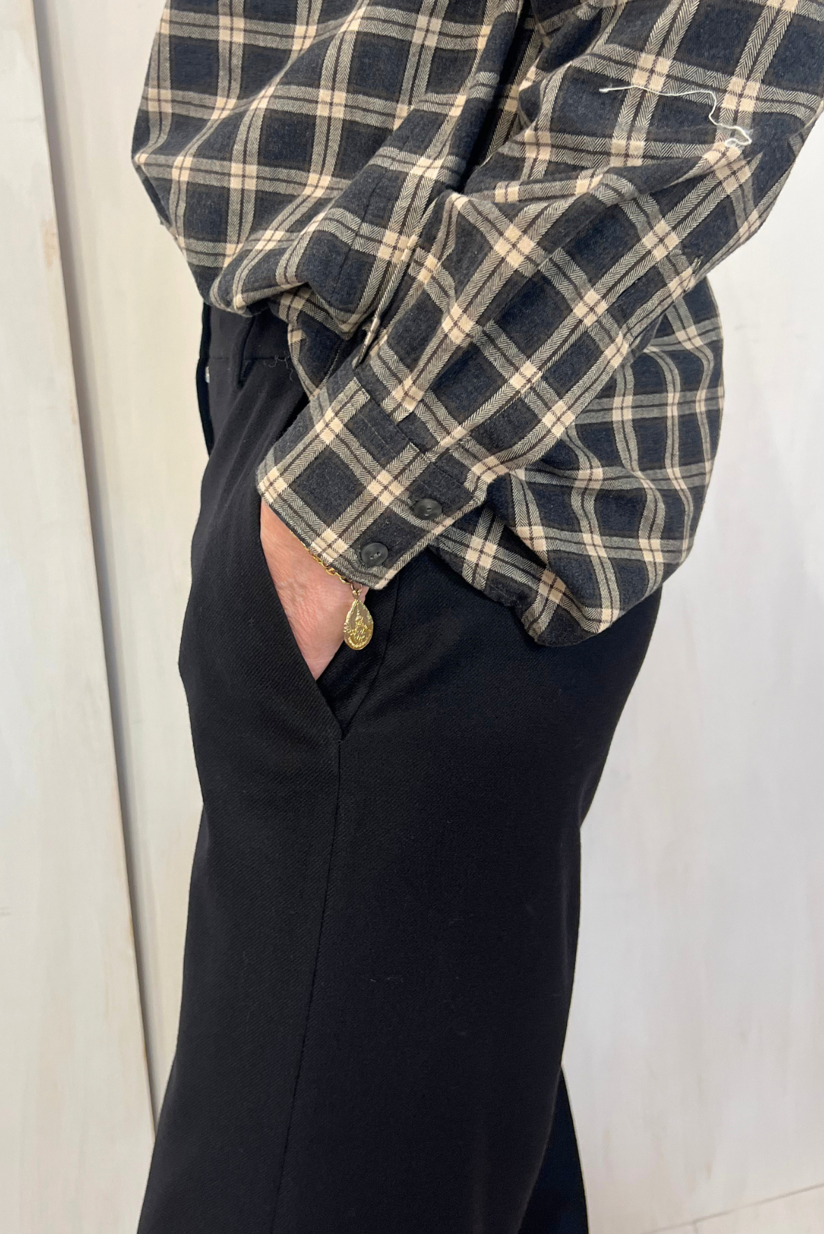 Pantalone chino gamba larga