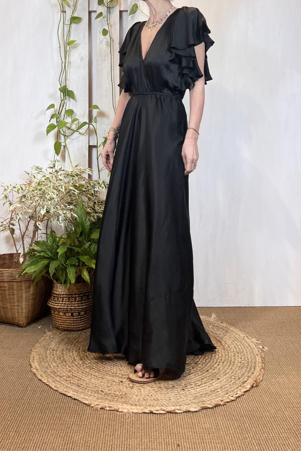 Maxi abito in viscosa