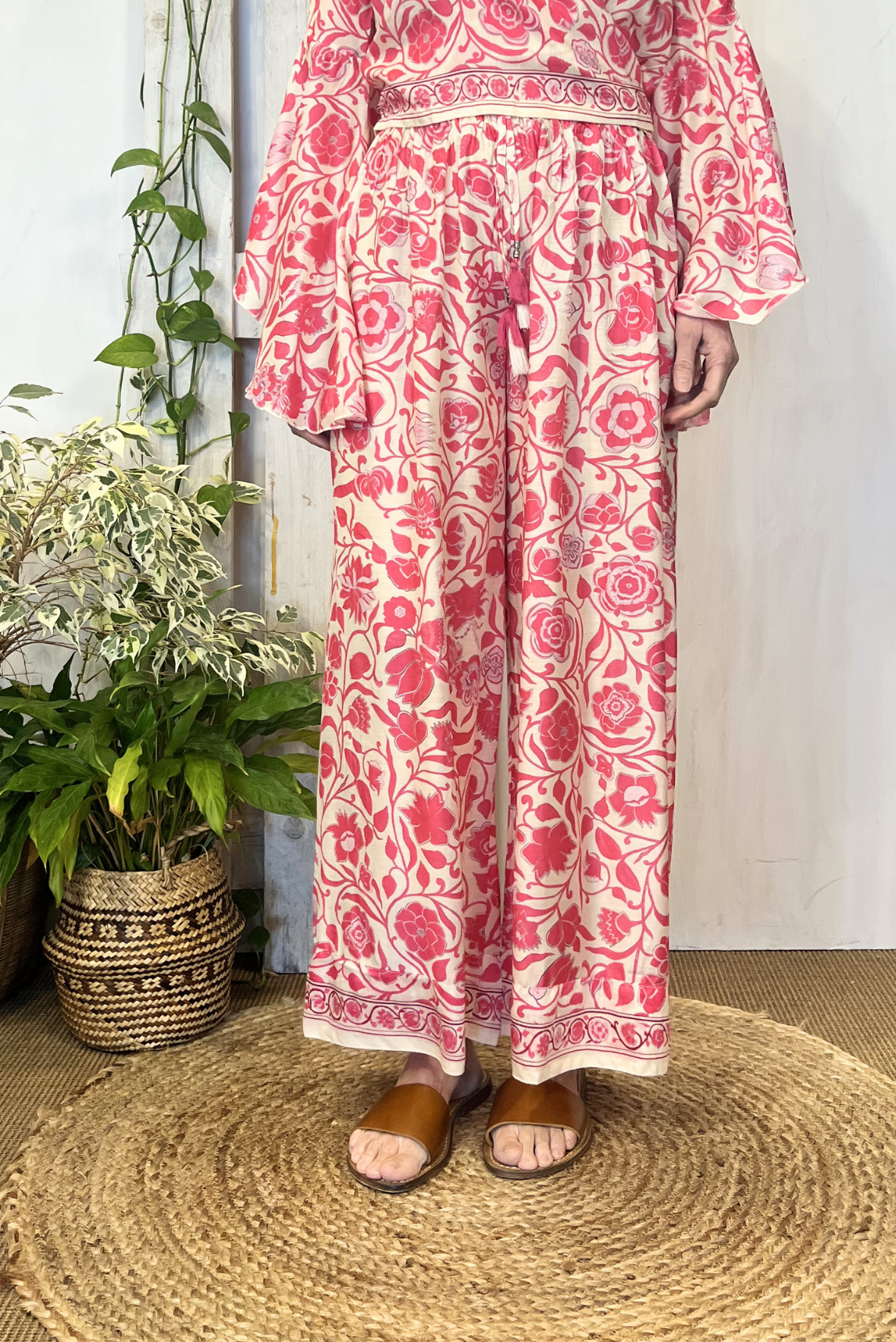 Pantalone misto seta