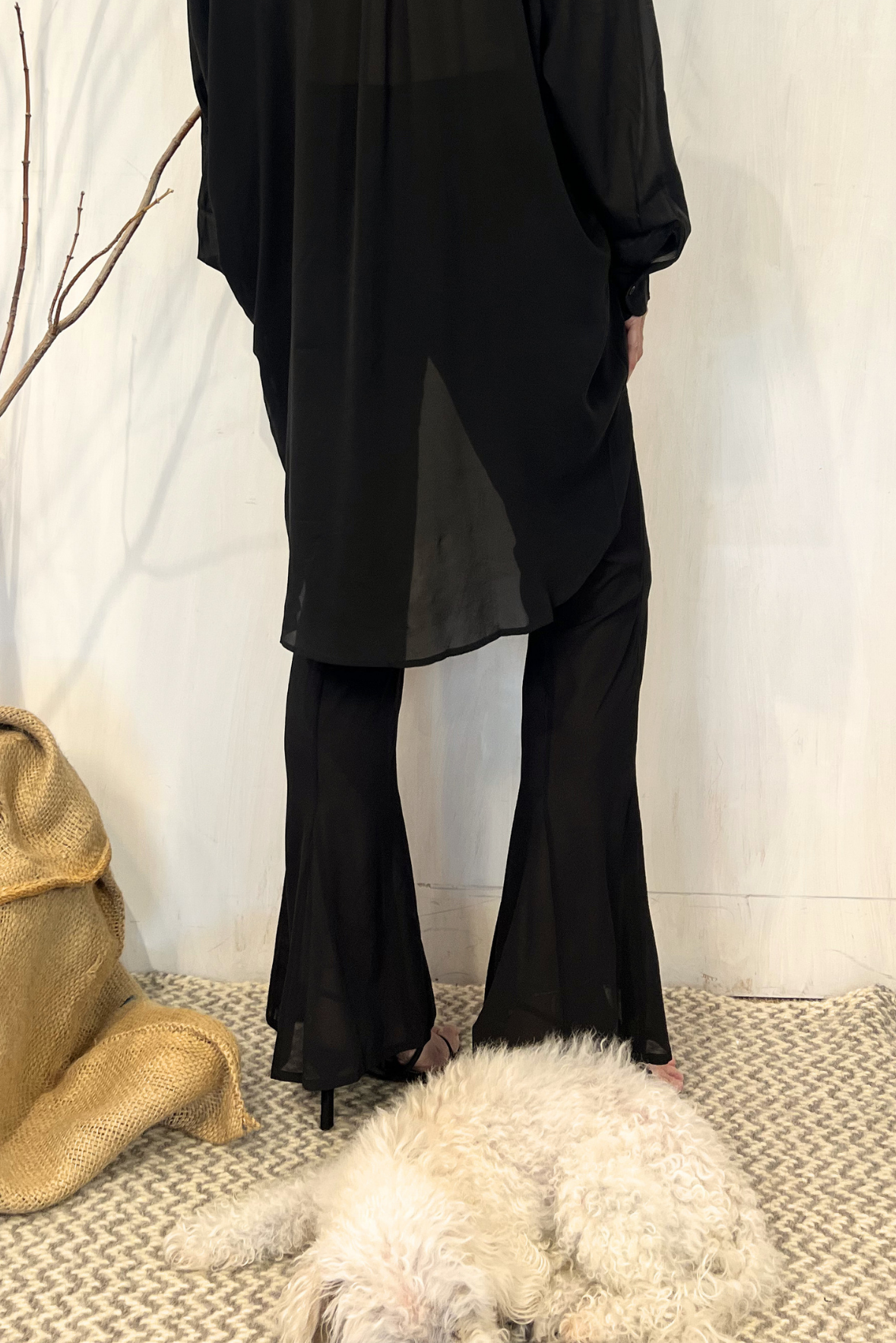 Pantalone in seta