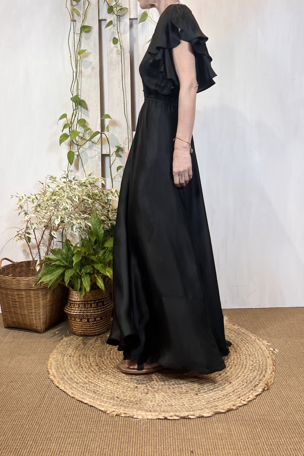 Maxi abito in viscosa