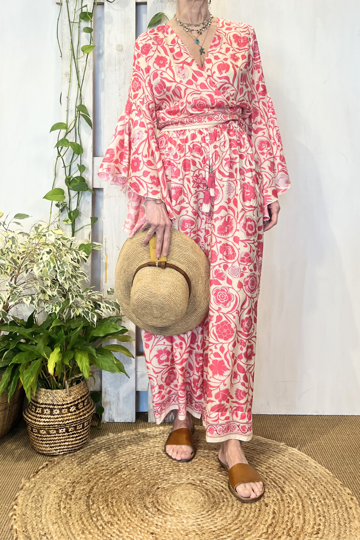 Pantalone misto seta