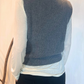 Gilet in maglia a costine