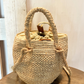 Shopper in rafia doppi manici