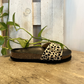 Ciabattina in cavallino leopardata