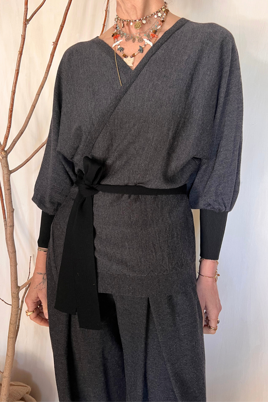 Cardigan incrociato