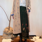 Cappotto in velluto ricami