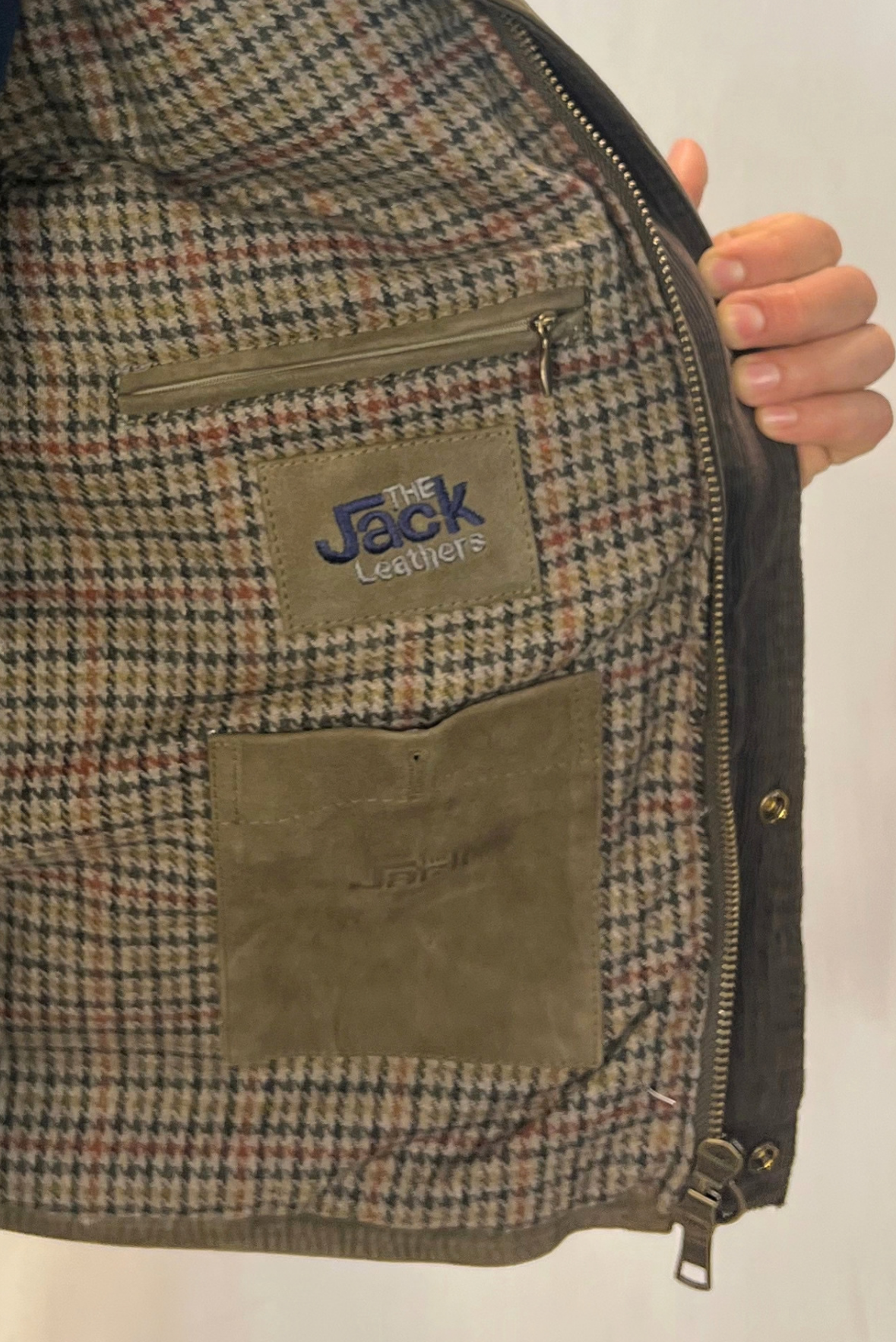 Field Jacket in pelle scamosciata
