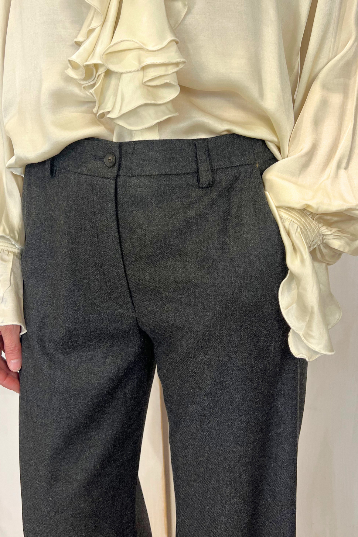 Pantalone chino gamba larga