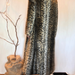 Cappotto eco pelliccia leopardato