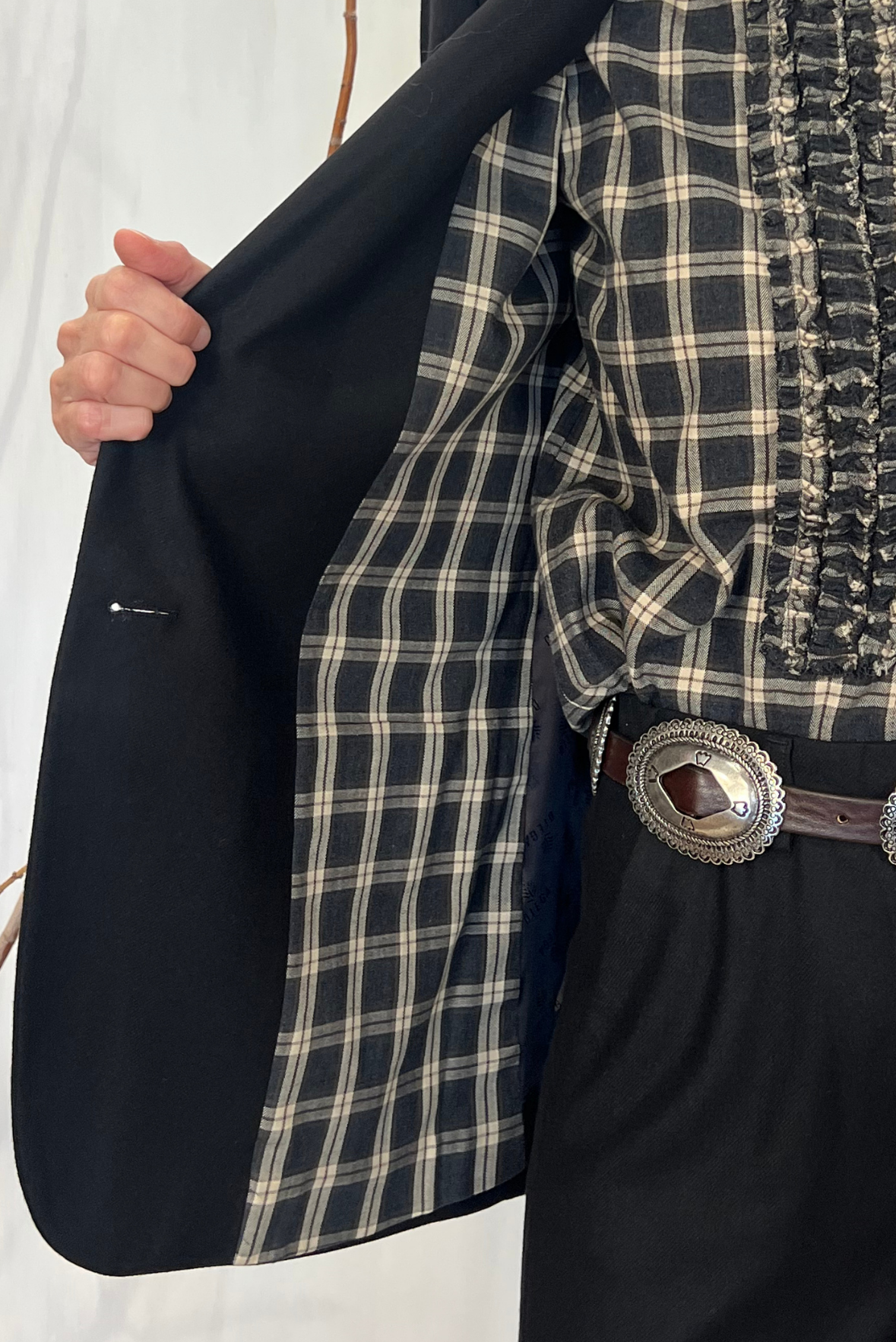 Blazer over misto lana