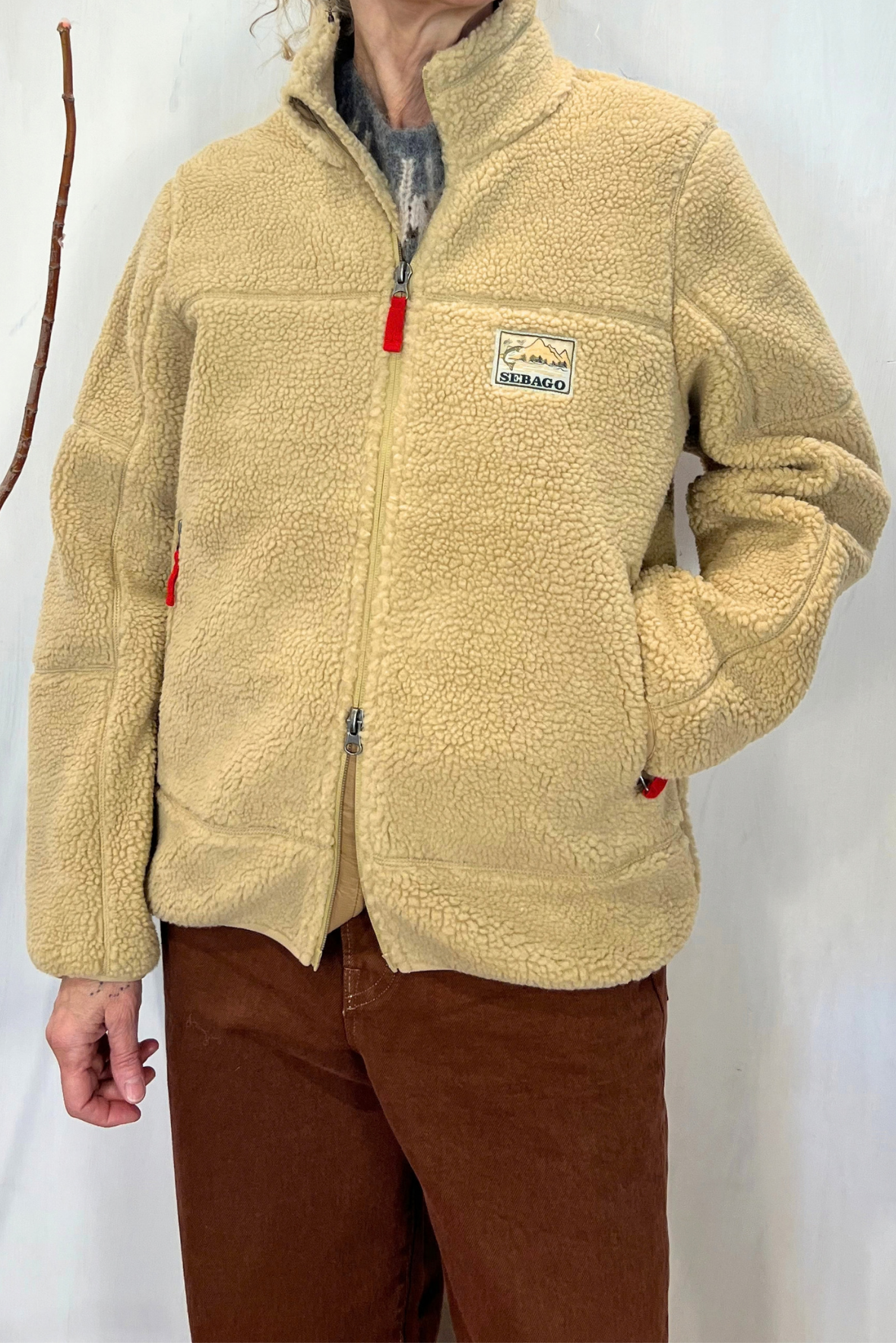 Giacca Walden in pile sherpa