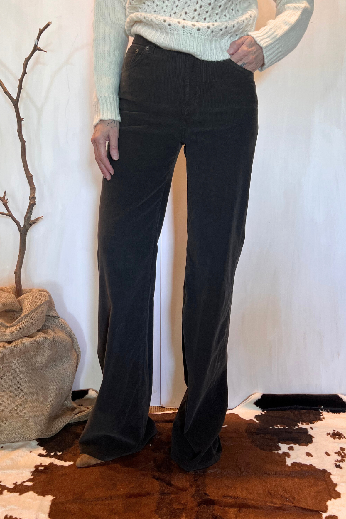 Jeans Amber in velluto