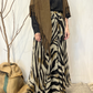 Scialle in pelle con frangine