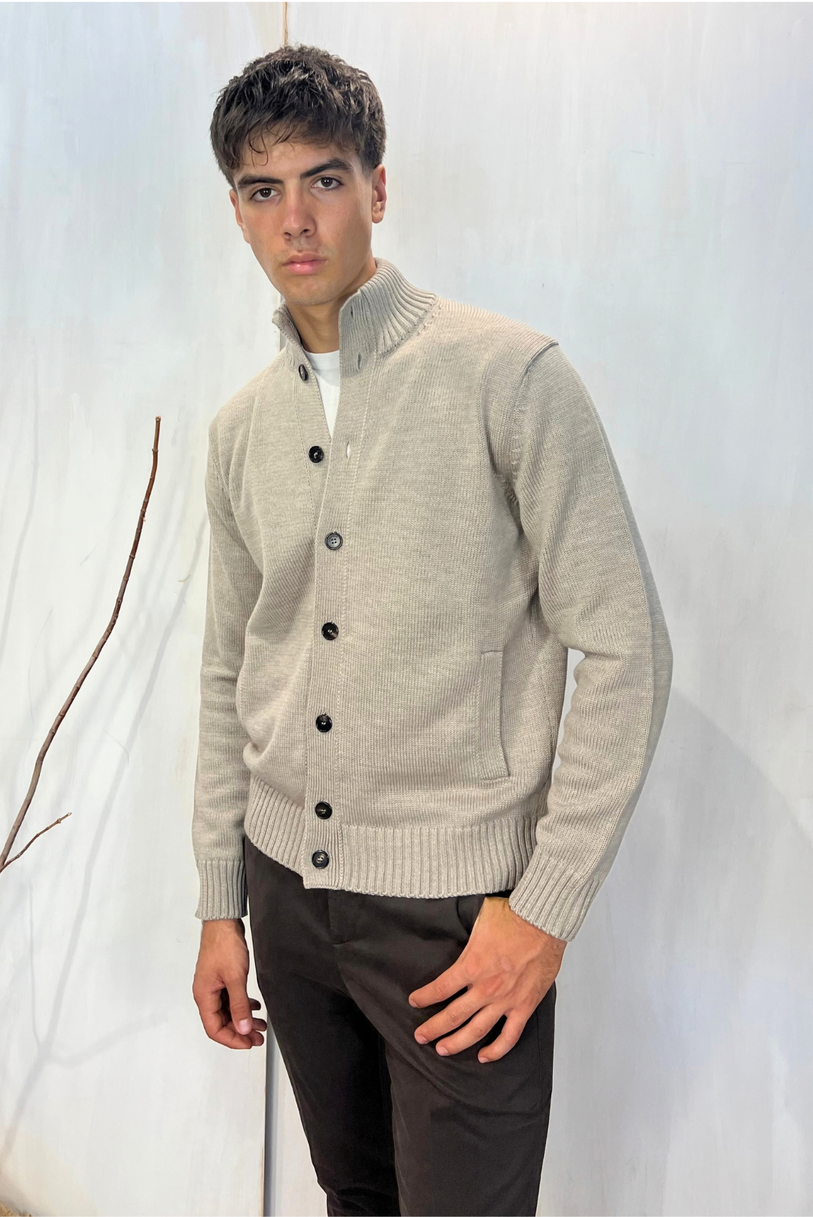 Cardigan in lana vergine