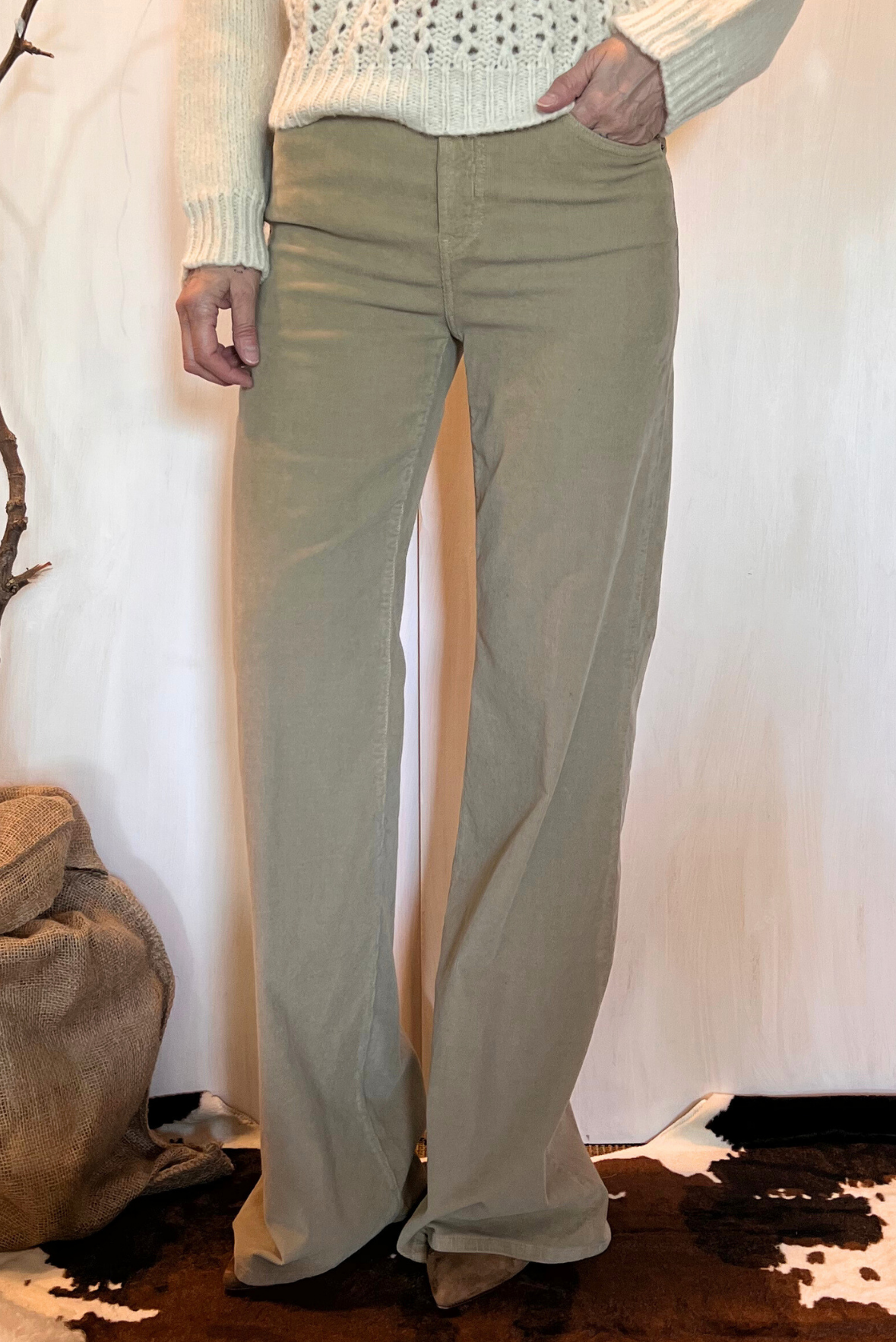 Jeans Amber in velluto