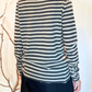 T-shirt a righe misto lana