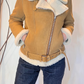 Montone biker in pelle