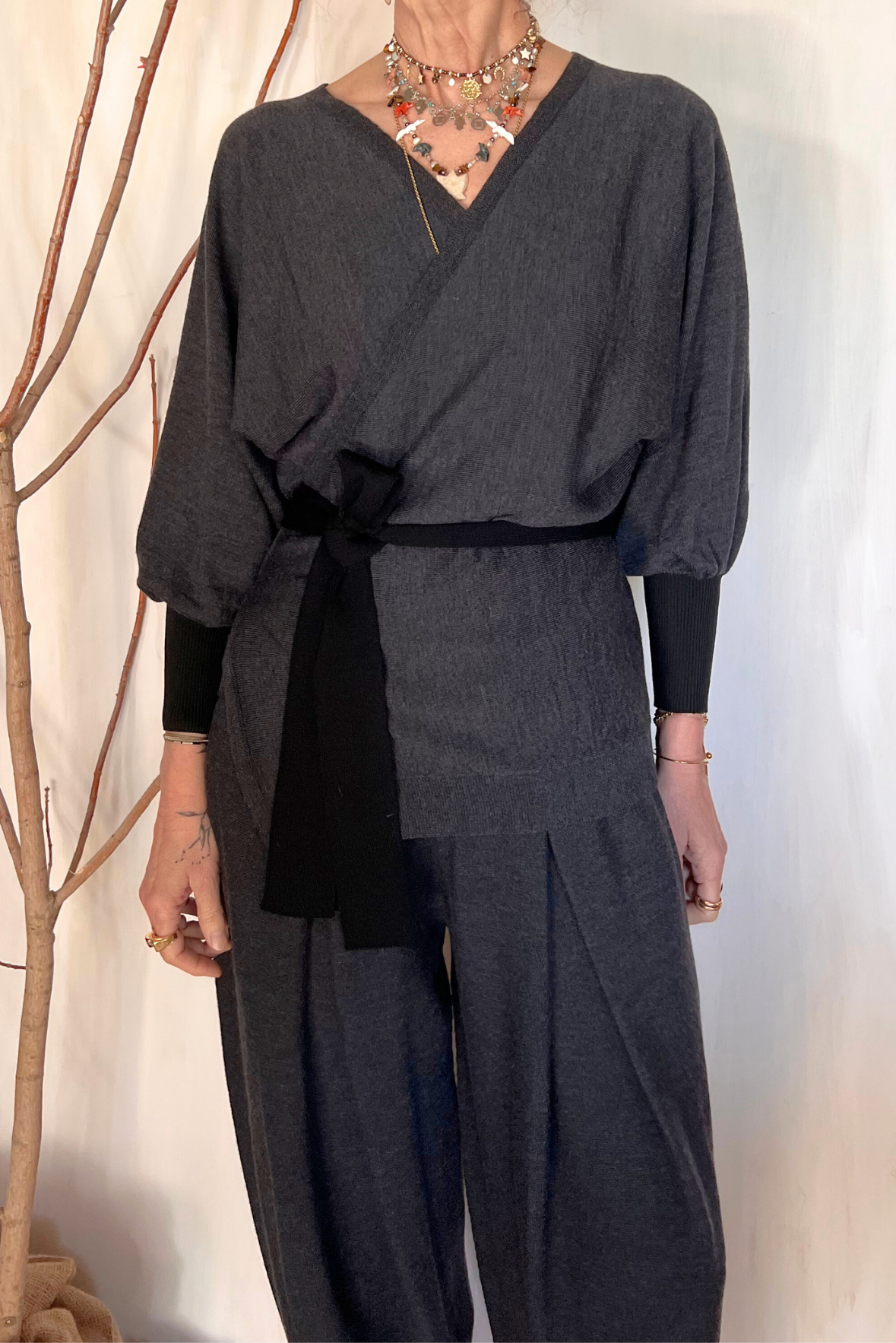 Cardigan incrociato