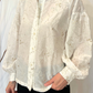 Camicia misto seta ricami e applicazioni
