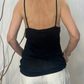 Top in lana vergine con pizzo