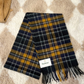 Sciarpa tartan misto cashmere
