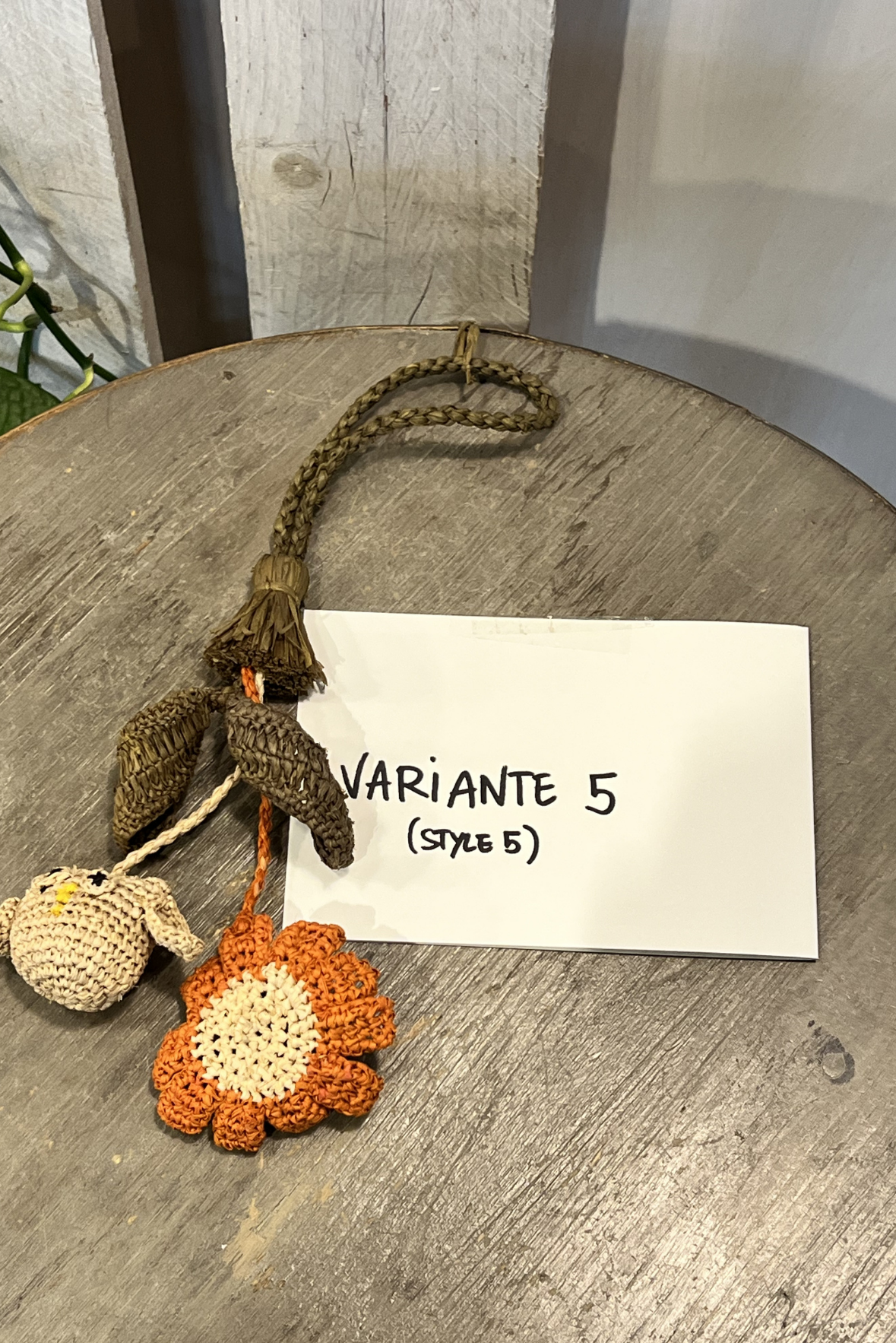 Charms in rafia