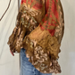 Blusa in viscosa e pizzo