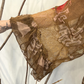 Blusa in viscosa e pizzo