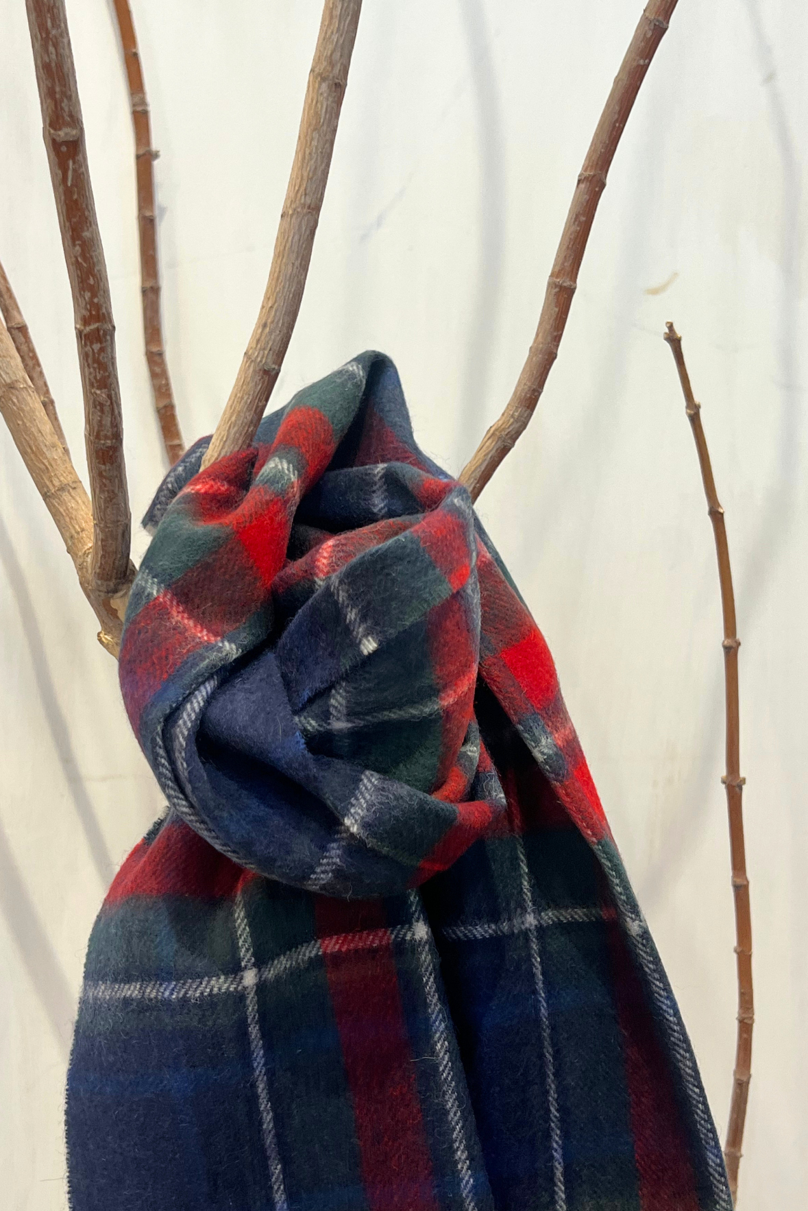 Sciarpa tartan misto cashmere