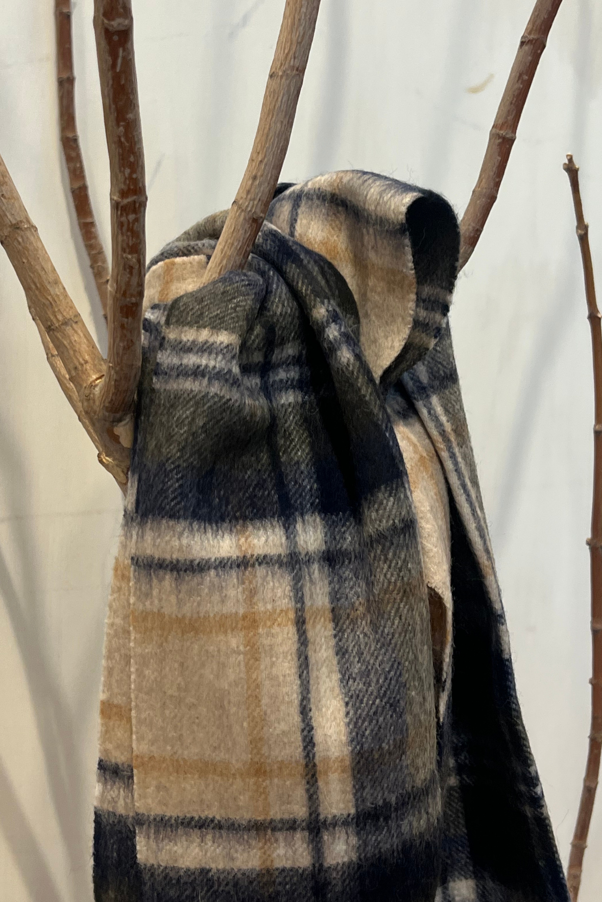Sciarpa tartan misto cashmere