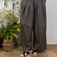 Pantalone a palazzo in popeline