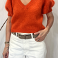 Maglia in mohair con maniche a sbuffo