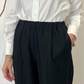Pantalone con pinces in lana