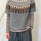 Maglia jacquard in alpaca