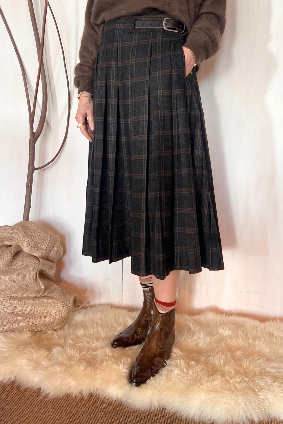 Gonna kilt con cintura