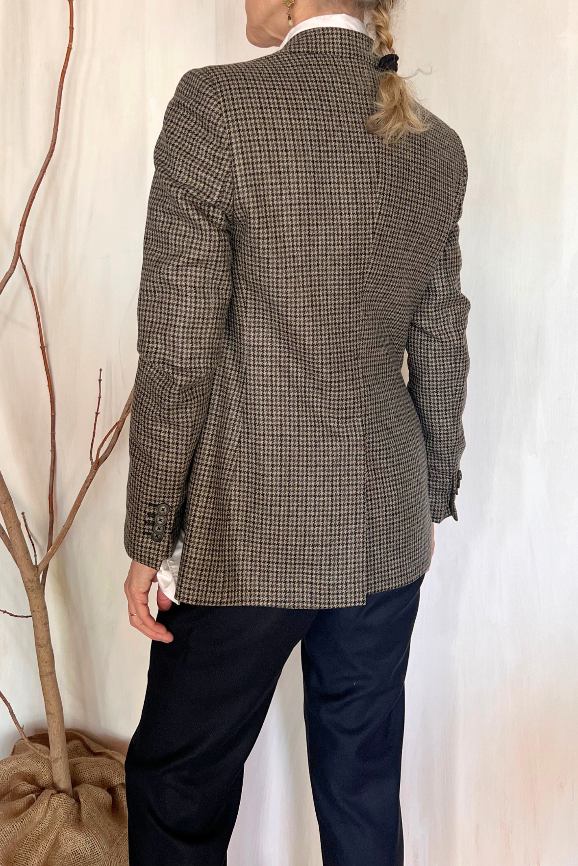 Blazer in lana pied du poule