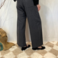 Pantalone palazzo in lana
