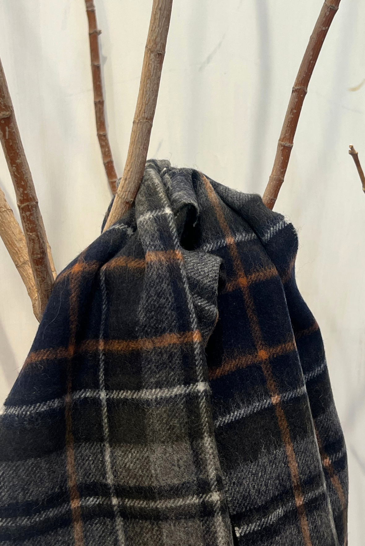 Sciarpa tartan misto cashmere