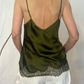 Top in seta e pizzo