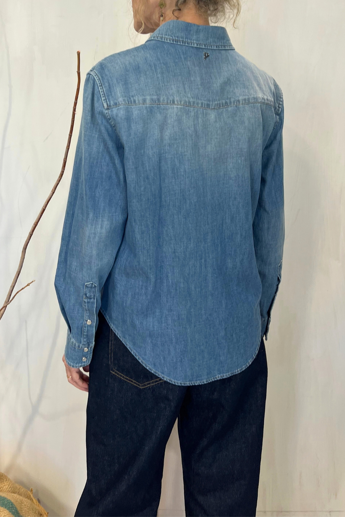 Camicia denim texana