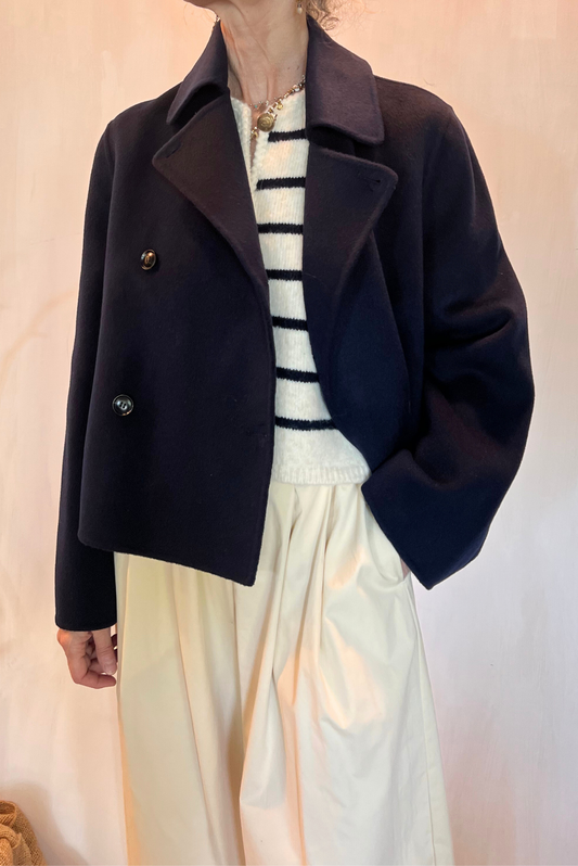 Peacoat corto in lana
