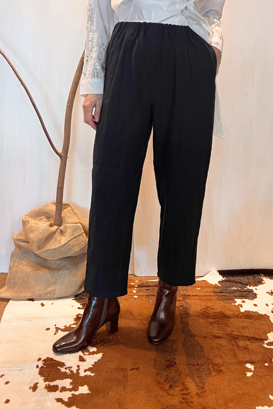Pantalone balloon gessato