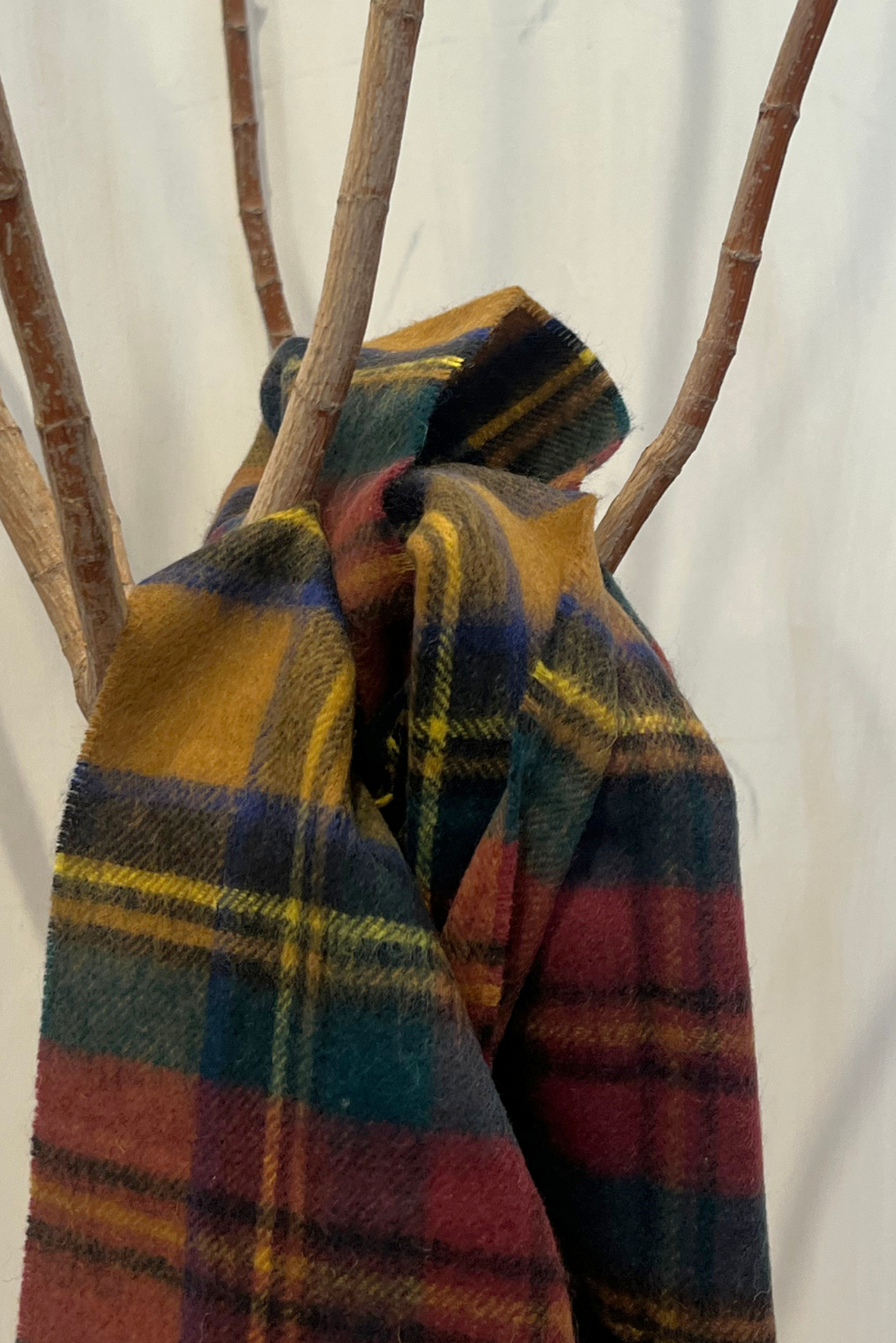 Sciarpa tartan misto cashmere